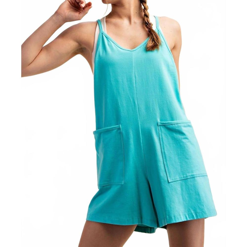 NEW SUNDAY MORNING short story romper in mint